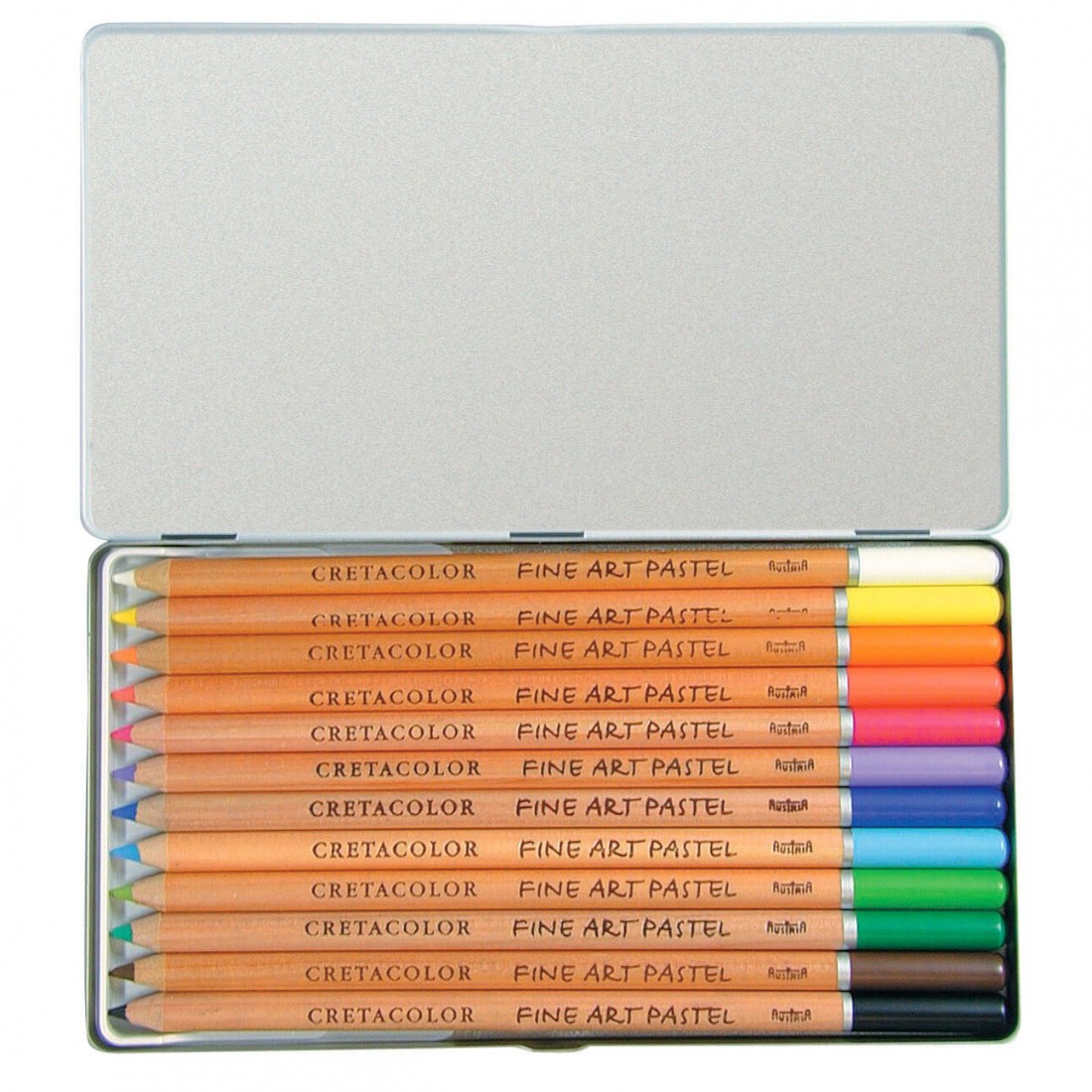 Cretacolor 12 pastel pencils set in tin box 470 12