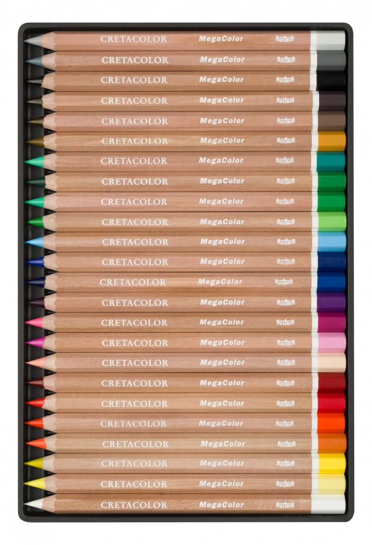 Cretacolor Mega Colored Pencils, 24 pcs, 290 24