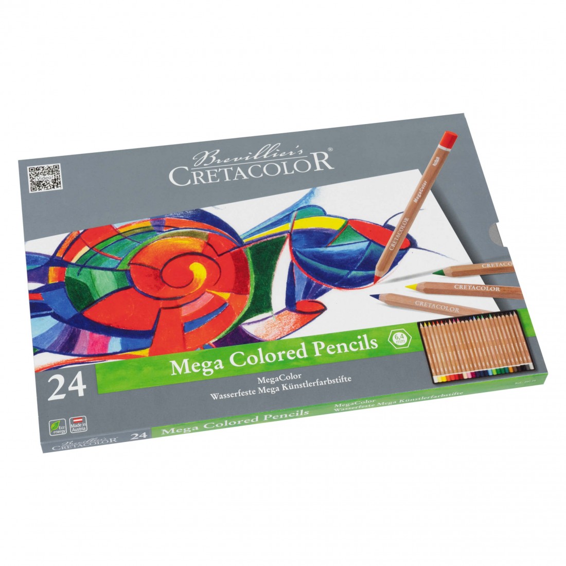 Cretacolor Mega Colored Pencils, 24 pcs, 290 24