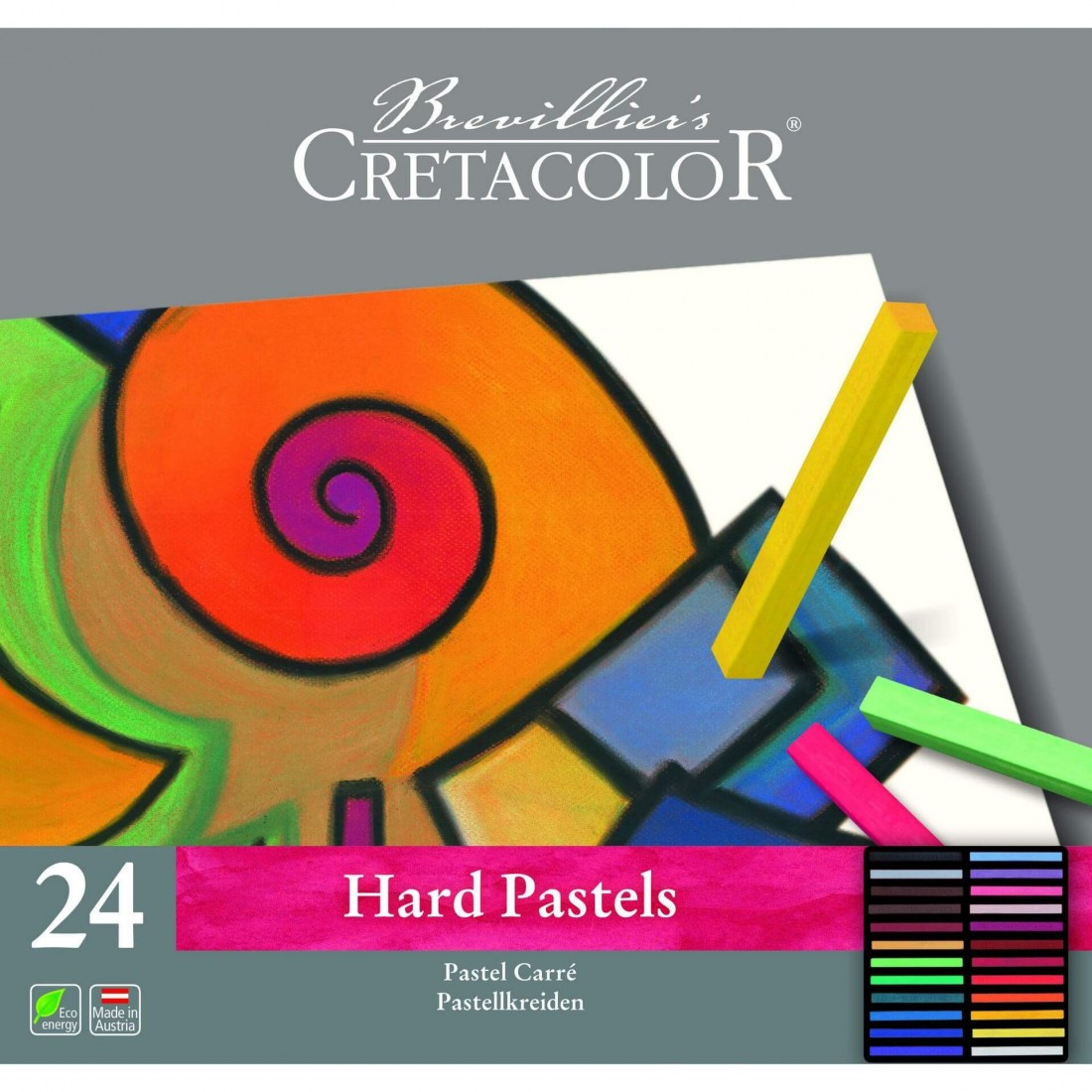 Cretacolor 24 Hard Pastels in tin box 480 24
