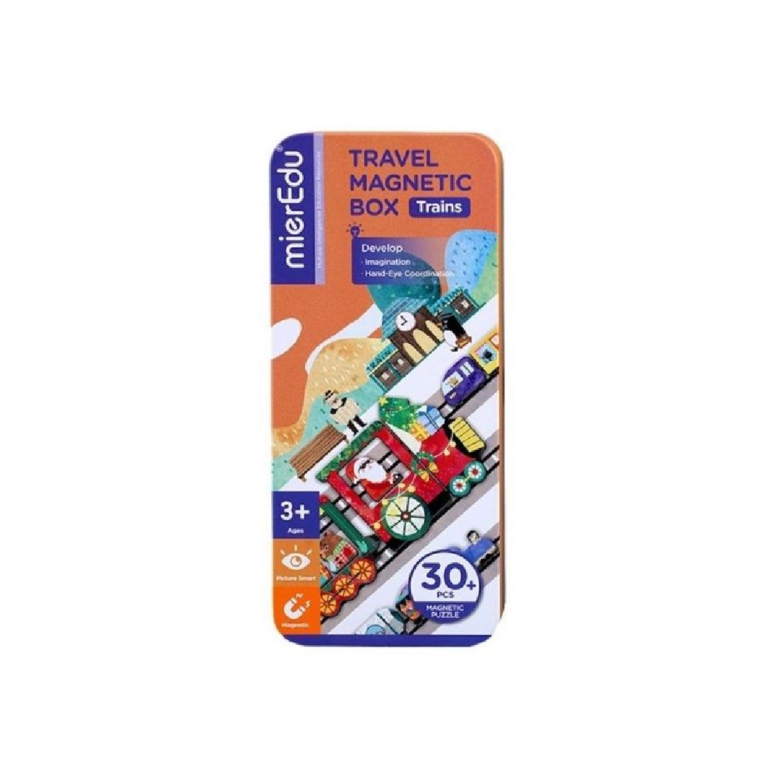 Μαγνητικό puzzle Trains 00115 Mier Edu