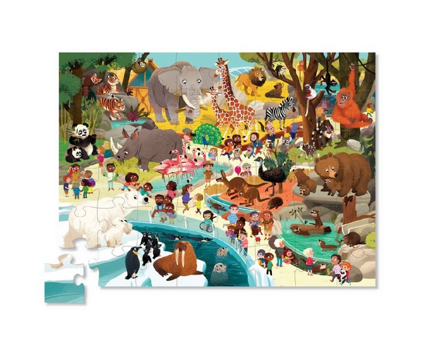 Puzzle Day at the Zoo 48pcs 40634 Crocodile Creek