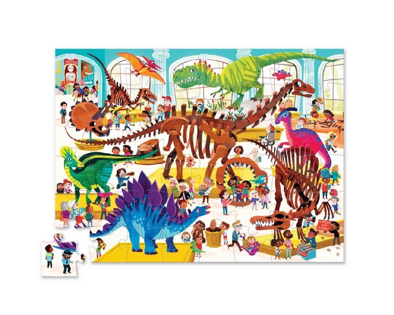 Puzzle Day at the Dinosaur Museum 48pcs 40631 Crocodile Creek