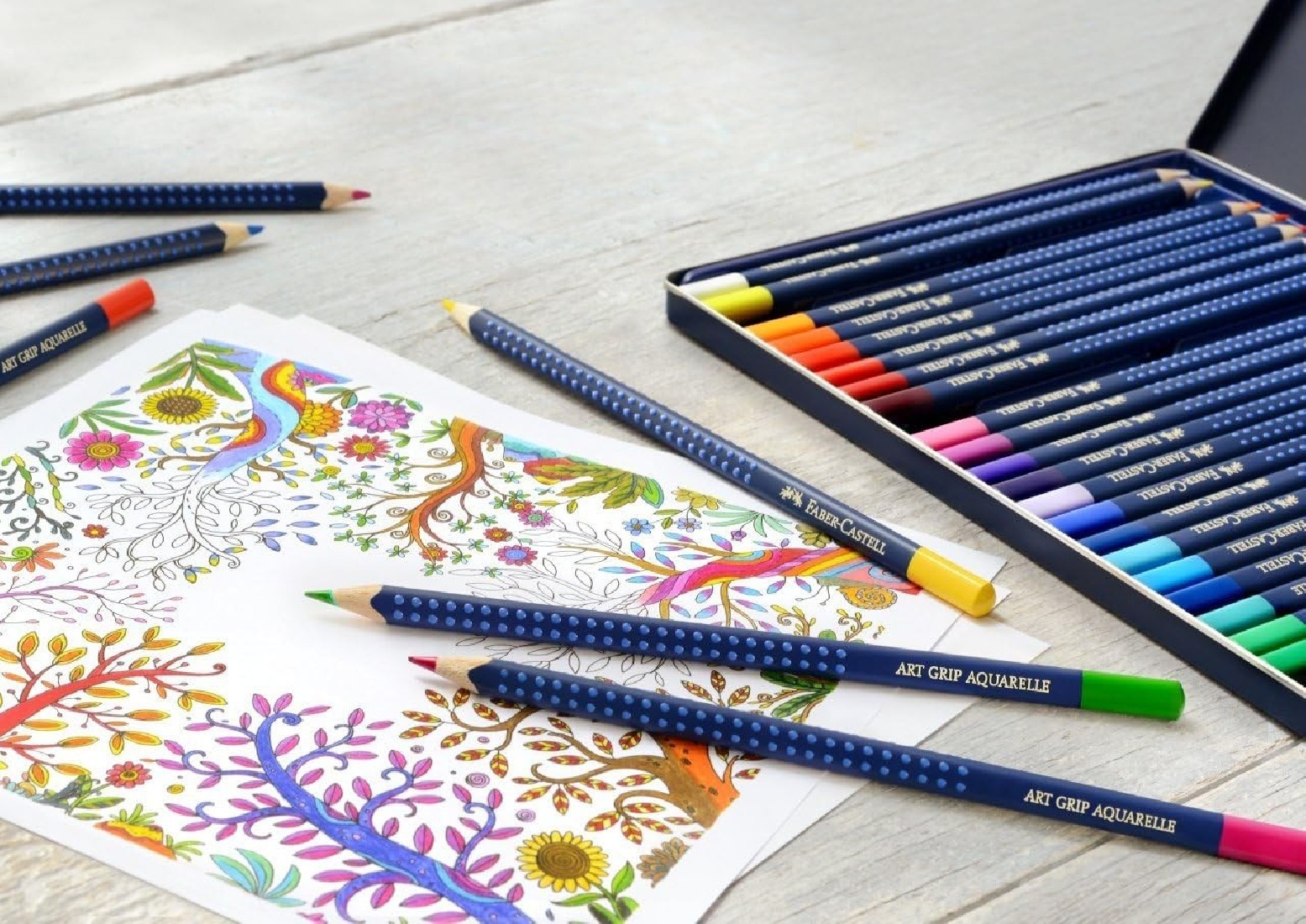 Faber Castell - Art Grip Aquarelle Colours Pencils 24 pcs