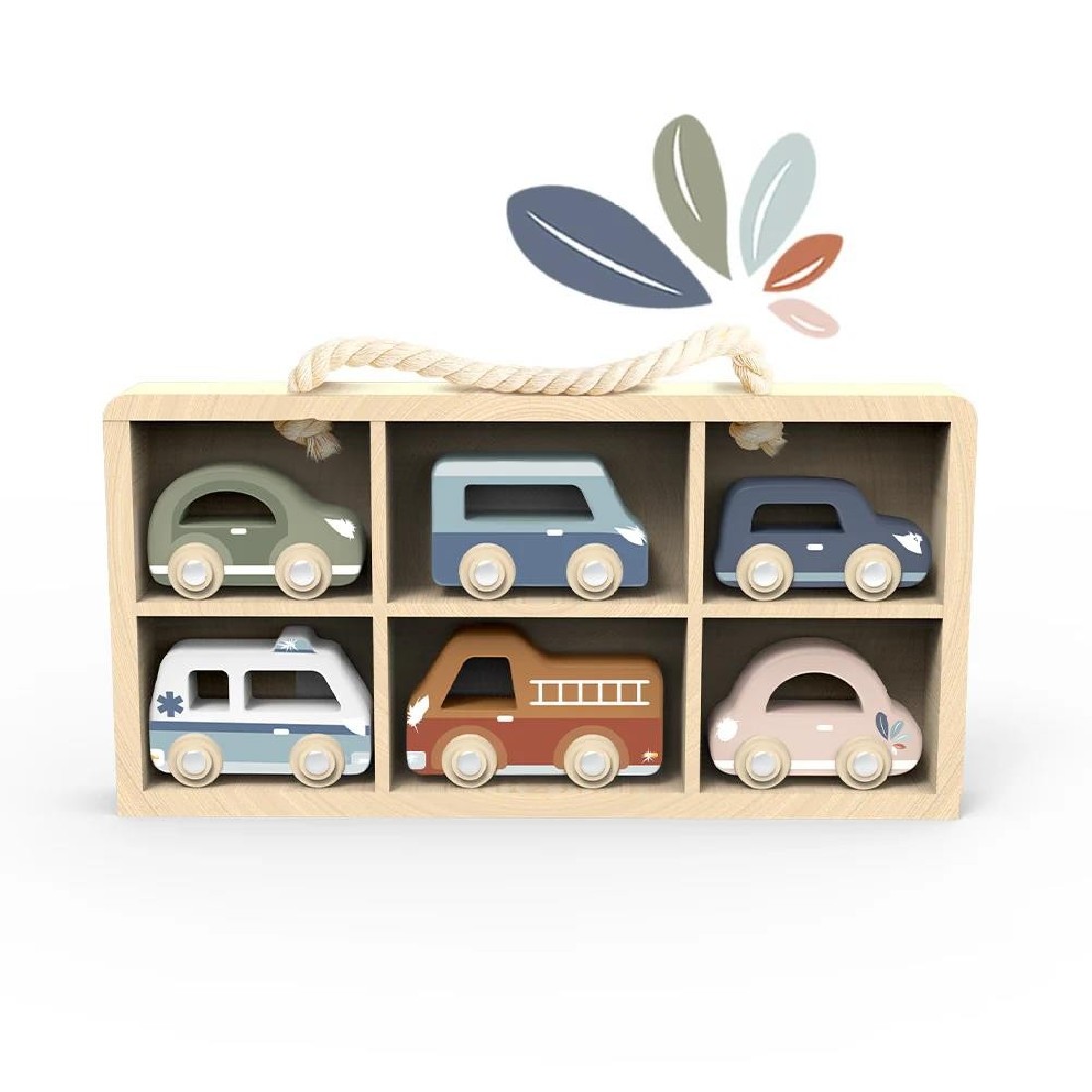 Ξύλινο Car Display case 6 vehicles SP1025 Speedy Monkey