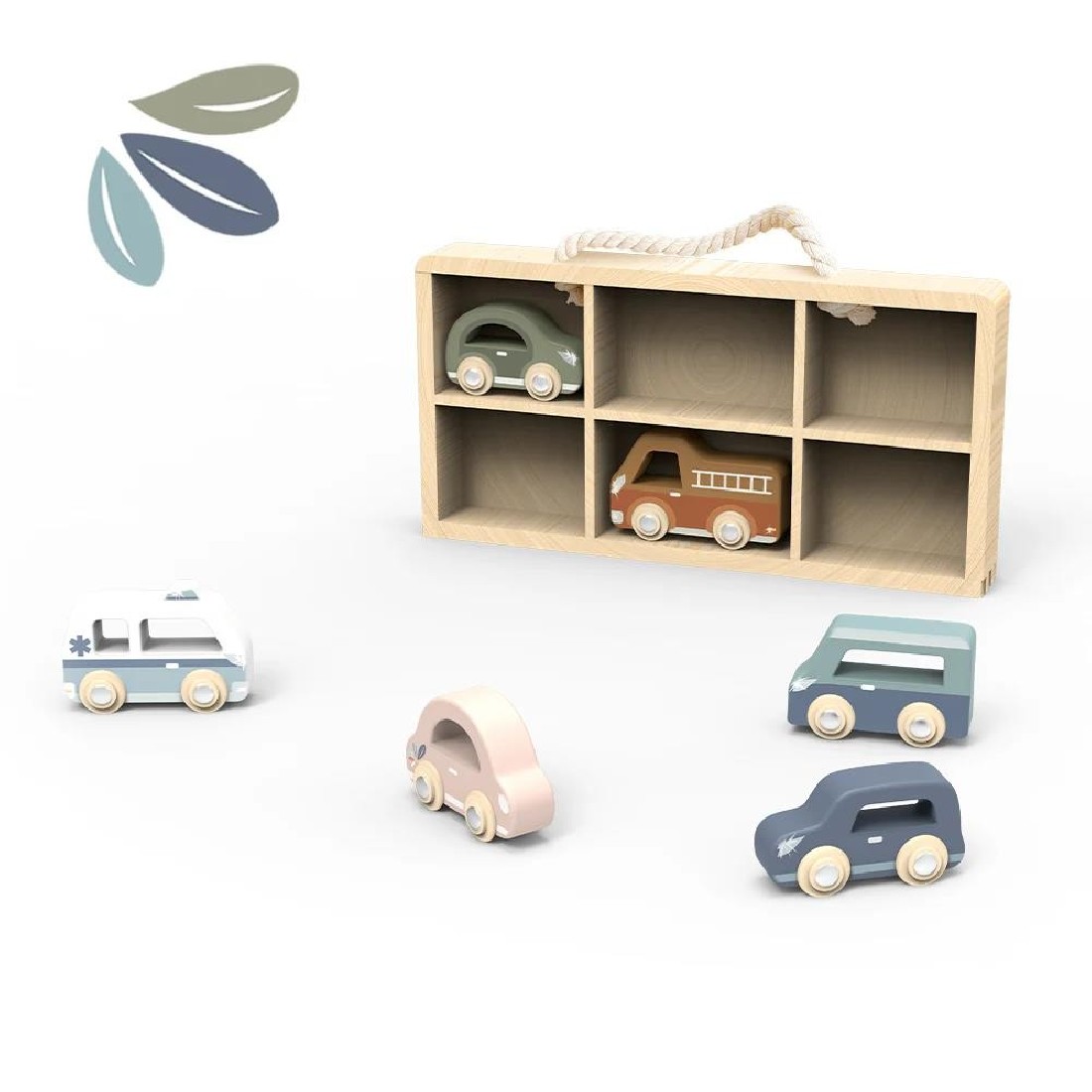 Ξύλινο Car Display case 6 vehicles SP1025 Speedy Monkey