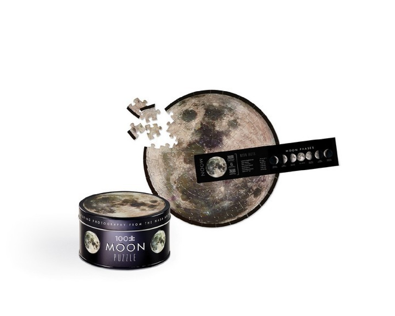 NASA Tin Puzzle Moon 100pcs 43303 Crocodile Creek