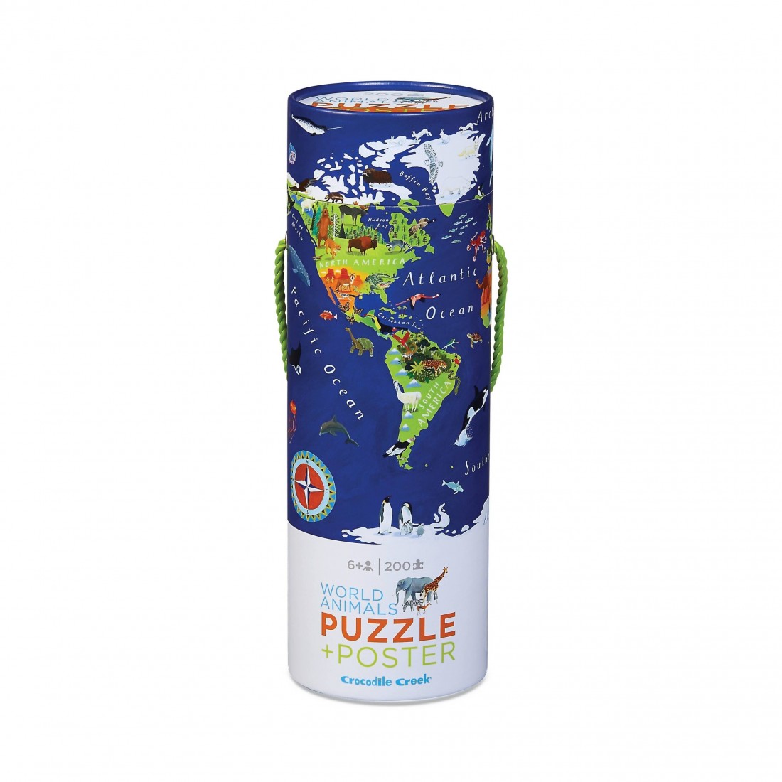 Puzzle and Poster World Animals 200pcs 28735 Crocodile Creek