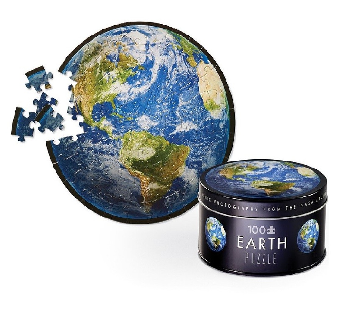 NASA Tin Puzzle Earth 100pcs 43301 Crocodile Creek