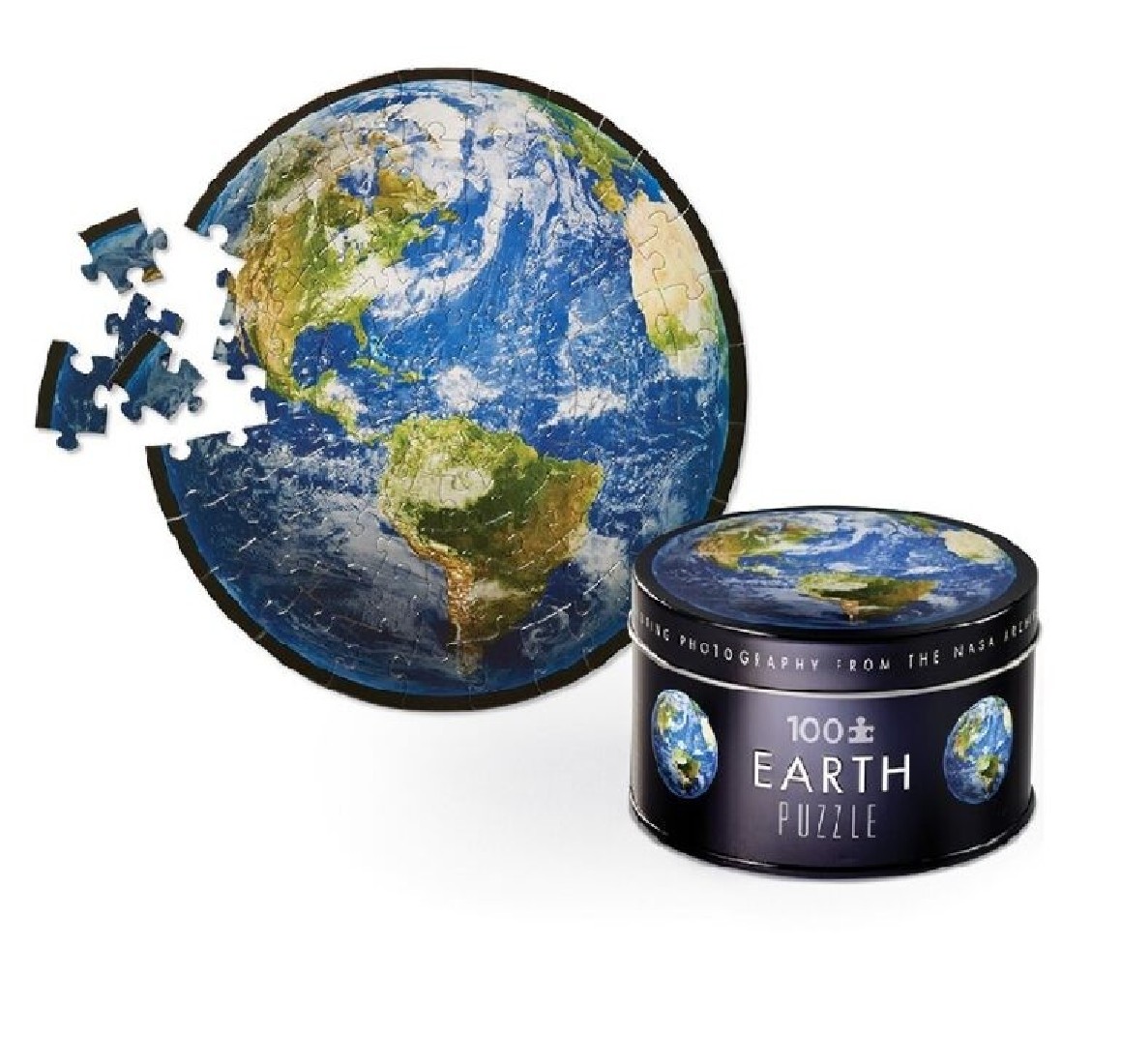NASA Tin Puzzle Earth 100pcs 43301 Crocodile Creek