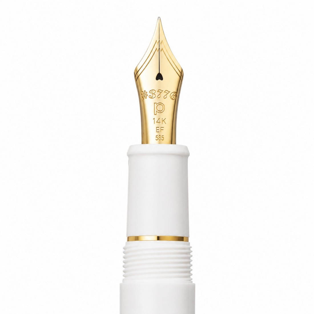Platinum 3776 Chenonceau White PNB-1500 2 fountain pen with converter and gold 14k nib