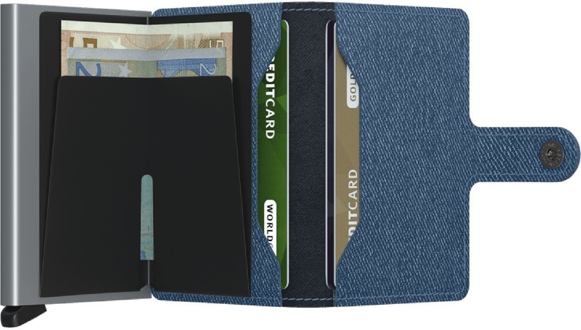 SECRID MINIWALLET MTw MINIWALLET TWIST JEANS BLUE
