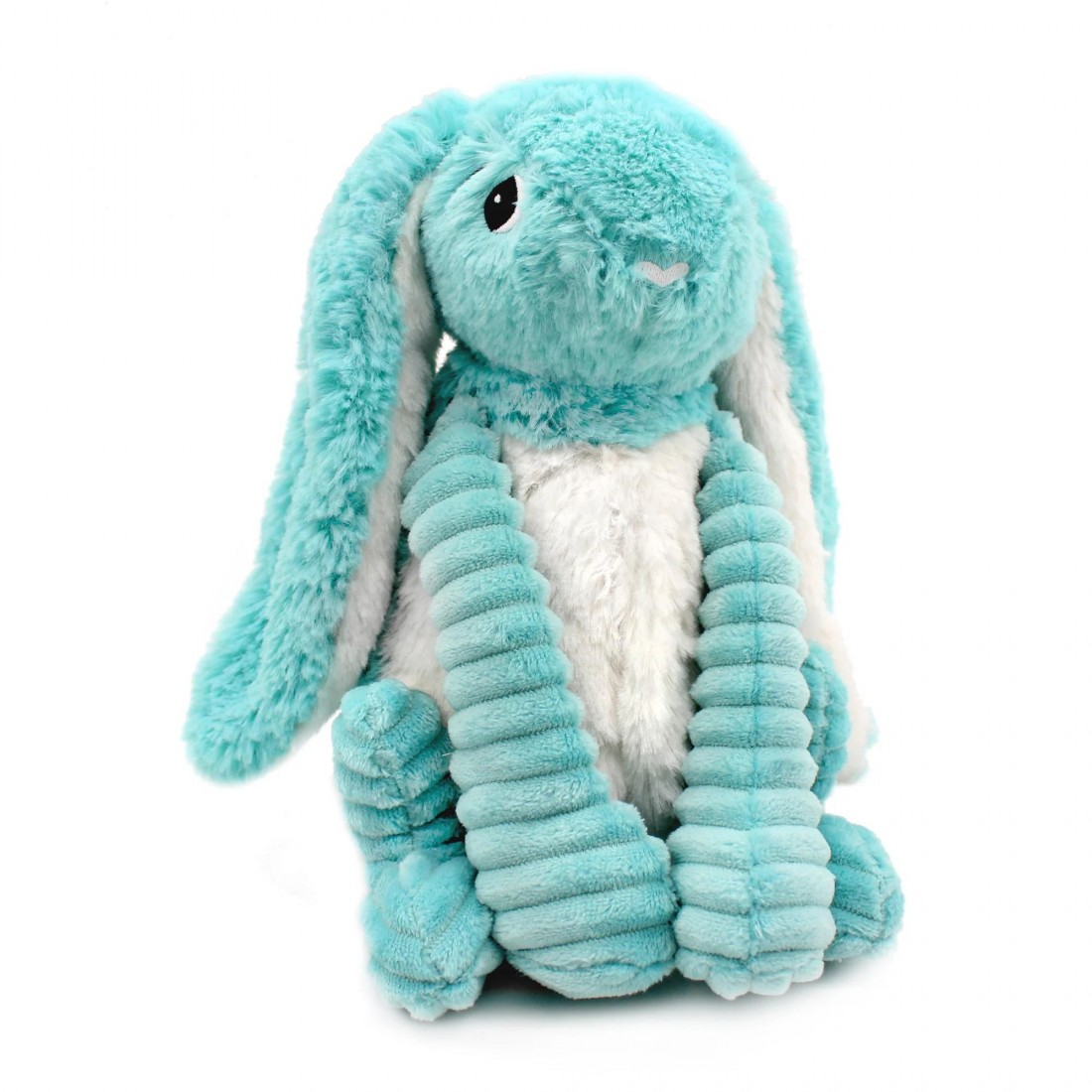 Toudou the rabbit plush toy bleu aqua mum and baby Les Ptipotos 74004 Les Deglingos