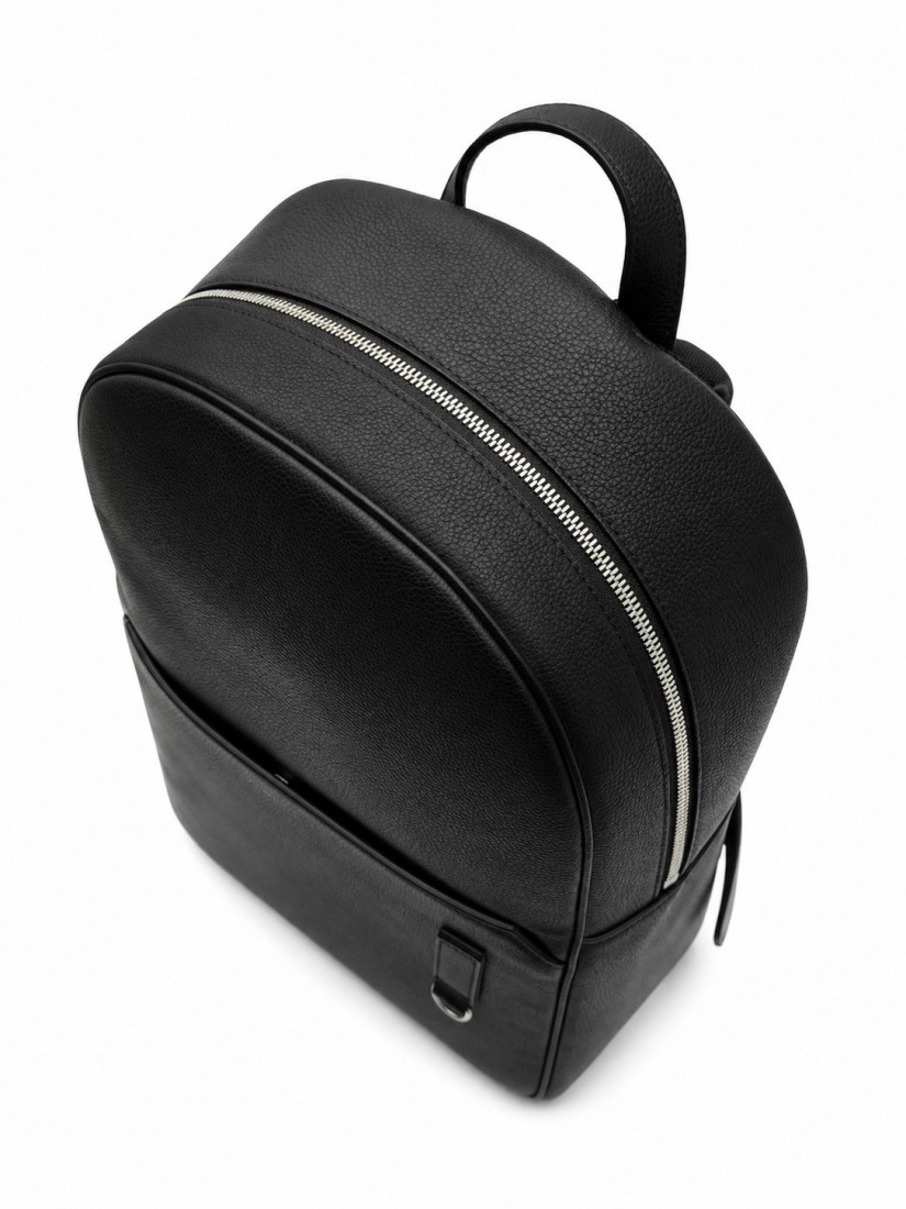 Pineider Daily 23 backpack smooth  leather black PTL005056