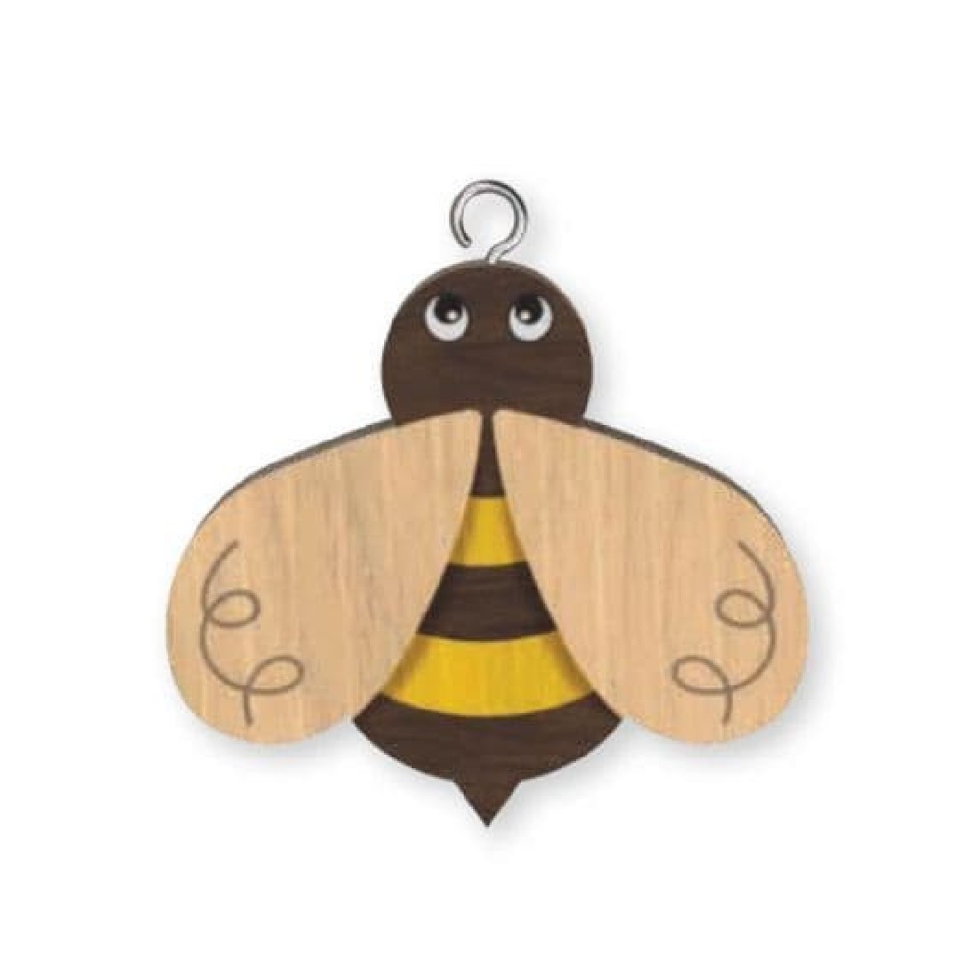 Μπρελόκ ξύλινο Honey Bee Wooden Keyring K1936 Global Journey Gifts