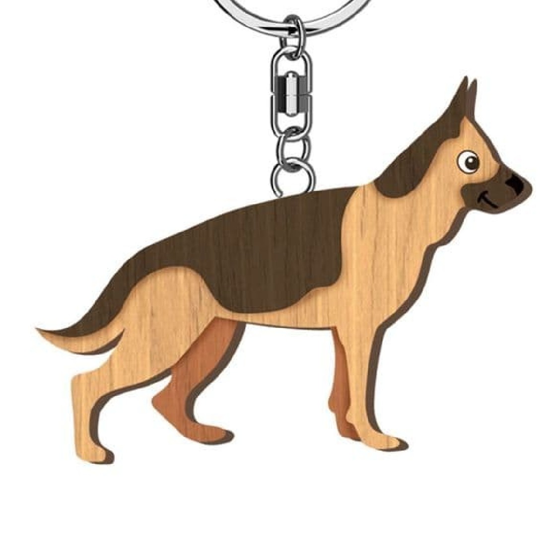 Μπρελόκ ξύλινο German Shepherd Wooden Keyring K1991 Global Journey Gifts