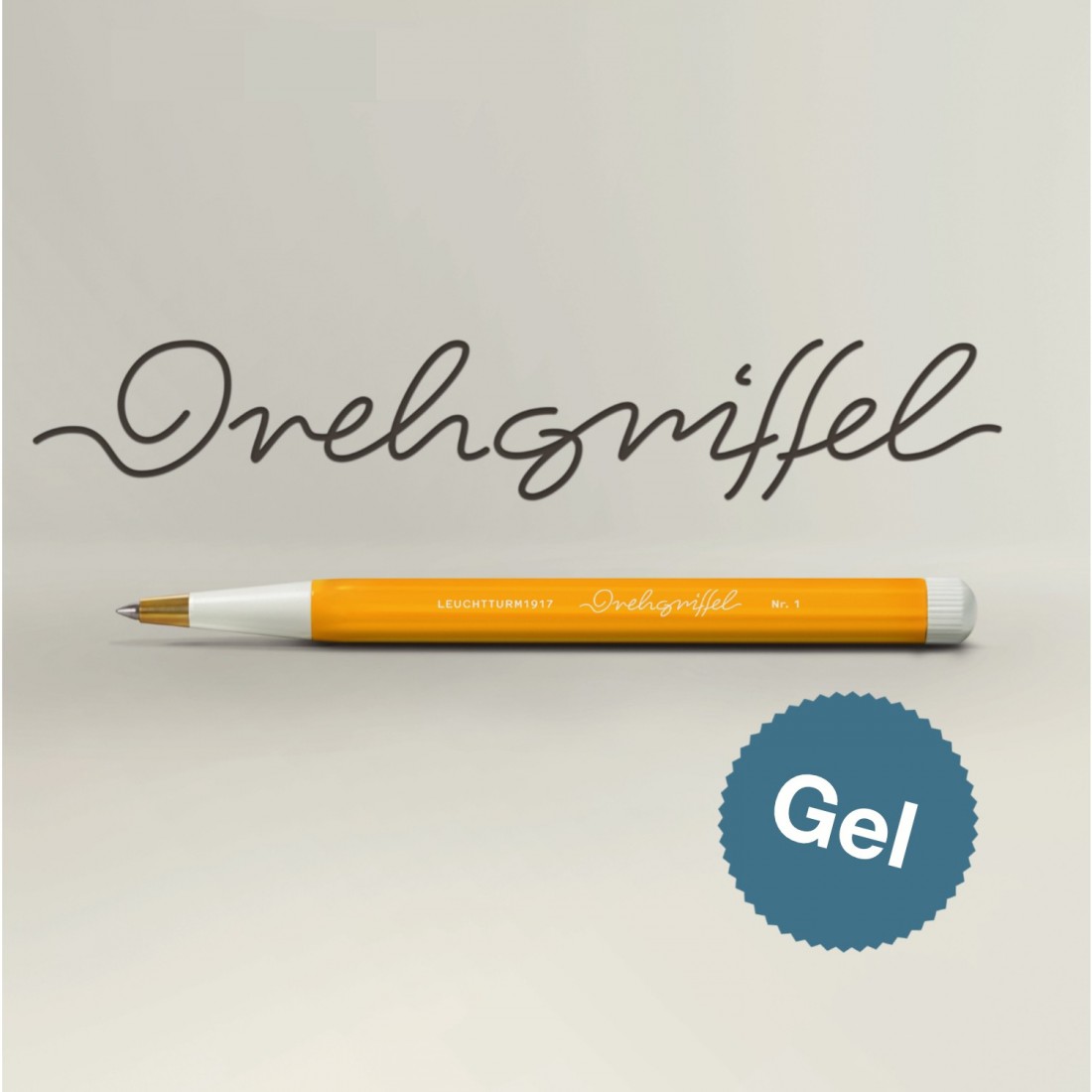 Leuchtturm 1917 Drehgriffel Nr.1 Gelpen Light Grey, with black ink