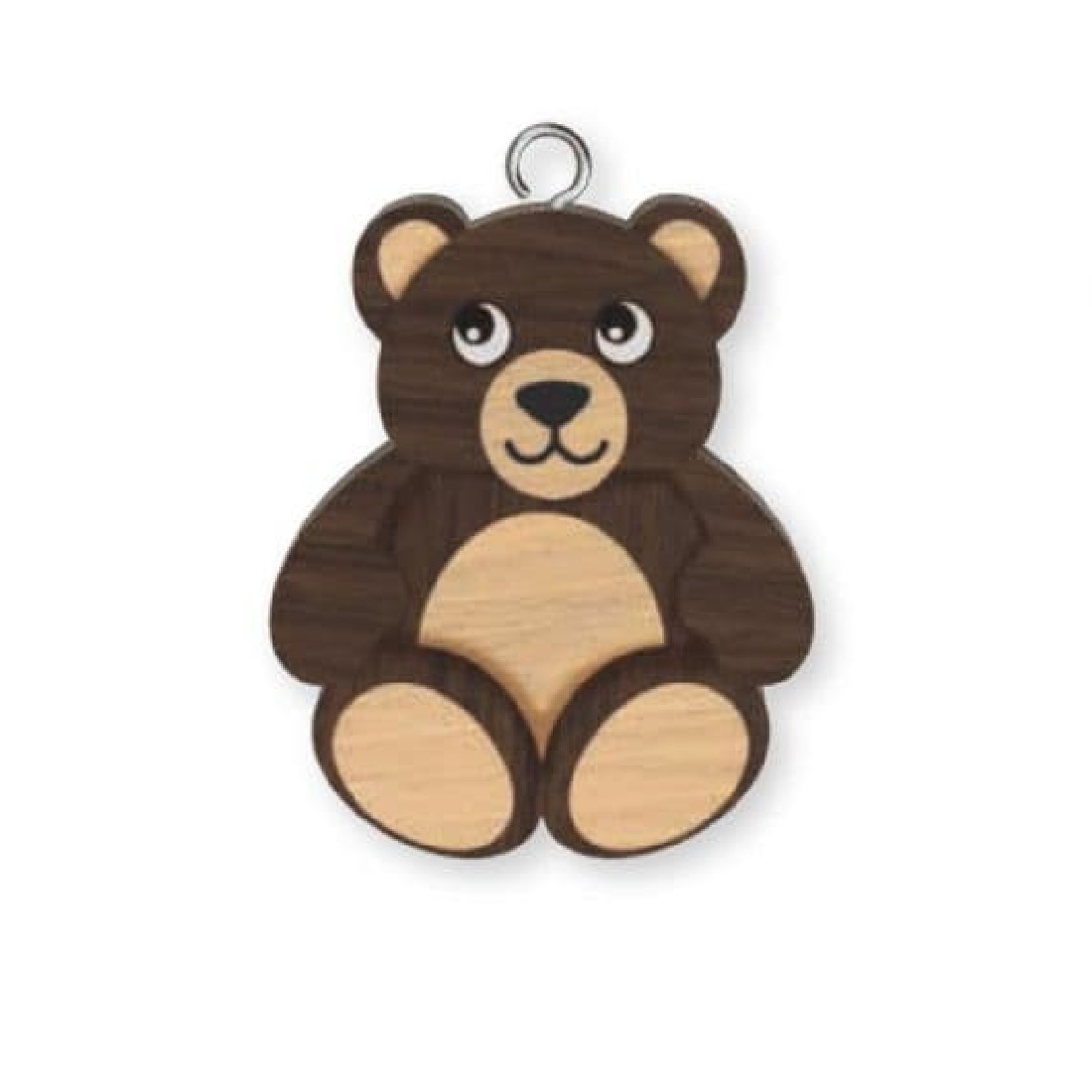 Μπρελόκ ξύλινο Teddy Bear Wooden Keyring K1977 Global Journey Gifts