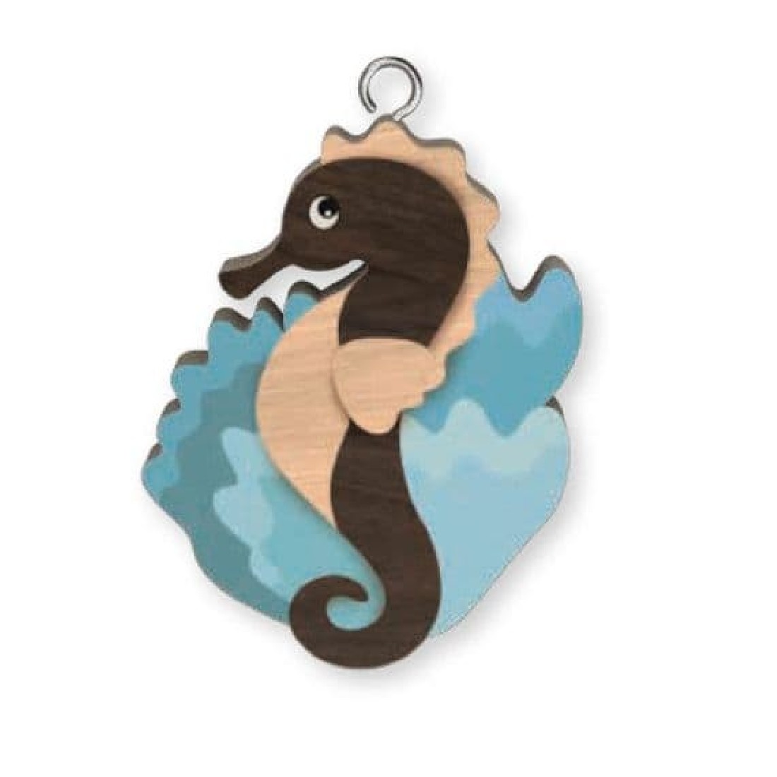 Μπρελόκ ξύλινο Seahorse Wooden Keyring K1967 Global Journey Gifts