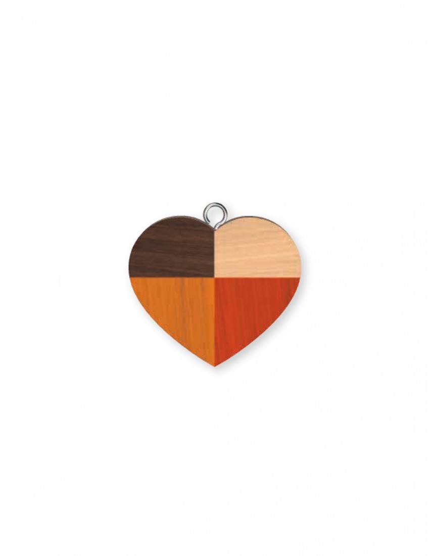 Μπρελόκ ξύλινο Heart Wooden Keyring K1933 Global Journey Gifts