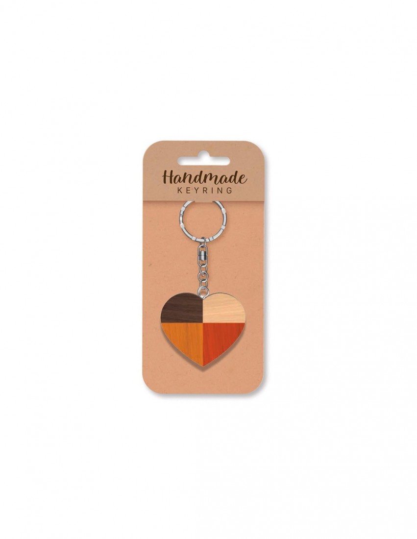 Μπρελόκ ξύλινο Heart Wooden Keyring K1933 Global Journey Gifts