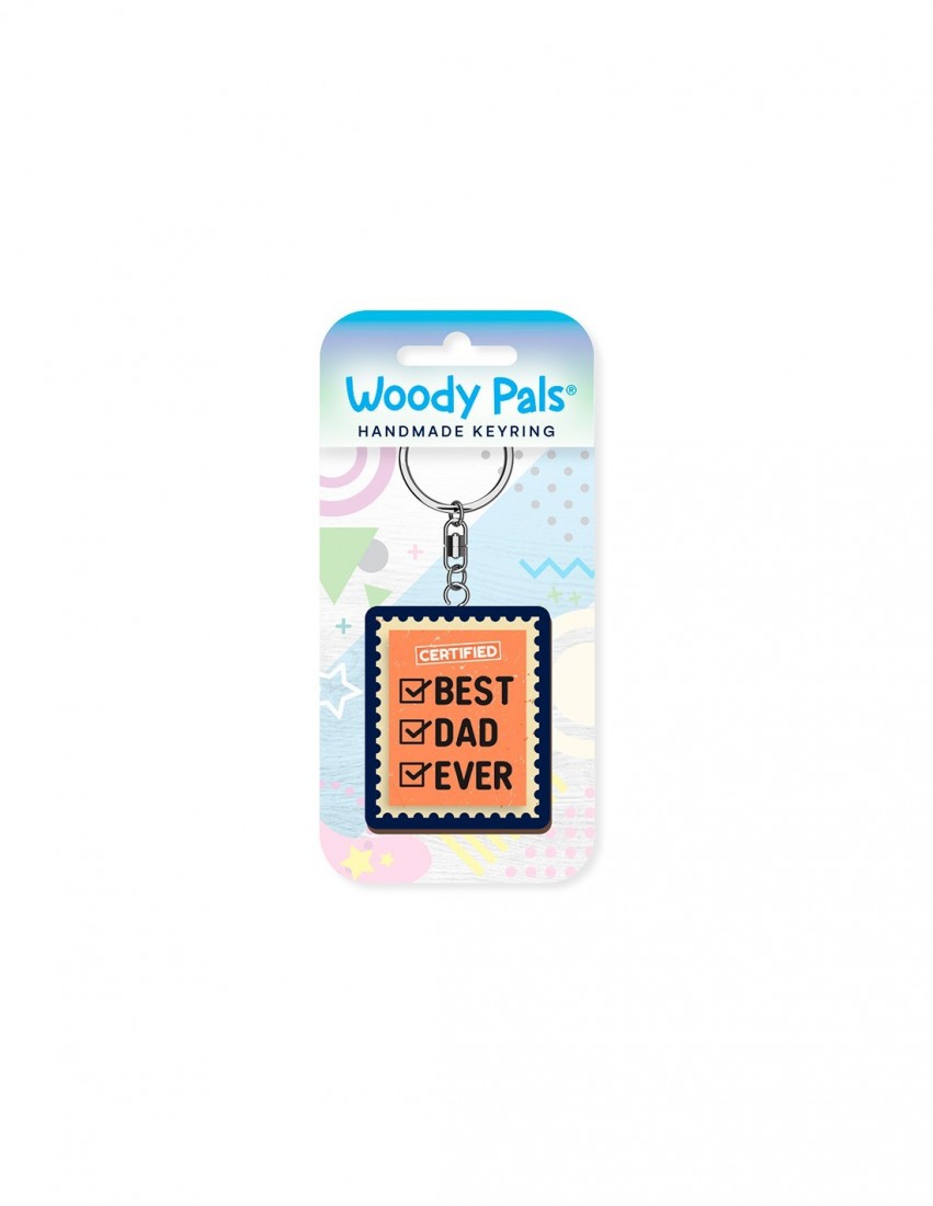 Μπρελόκ ξύλινο Best Dad Ever Wooden Keyring K3607 Global Journey Gifts