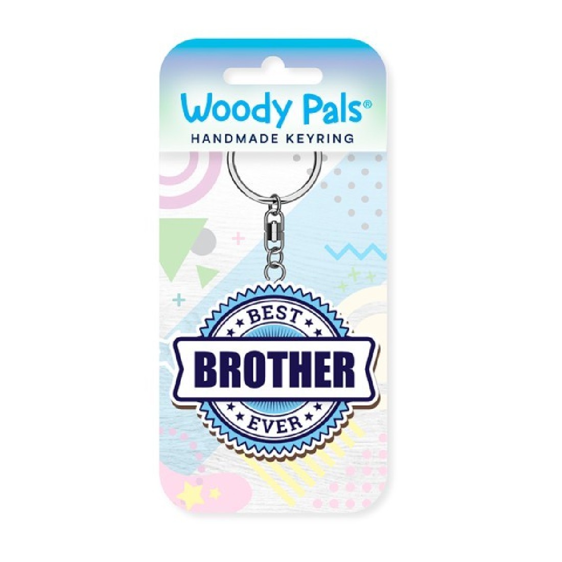 Μπρελόκ ξύλινο Best Brother Ever Wooden Keyring K3606 Global Journey Gifts