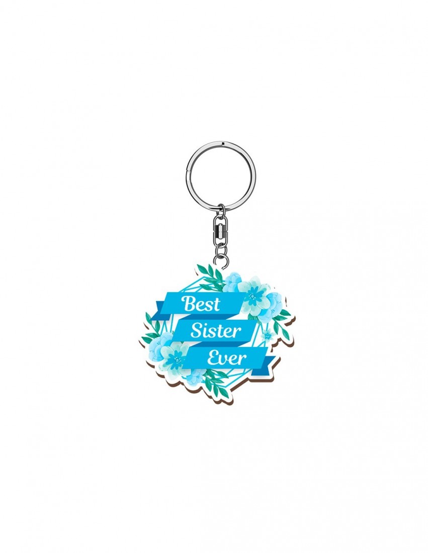 Μπρελόκ ξύλινο Best Sister Ever Wooden Keyring K3610 Global Journey Gifts