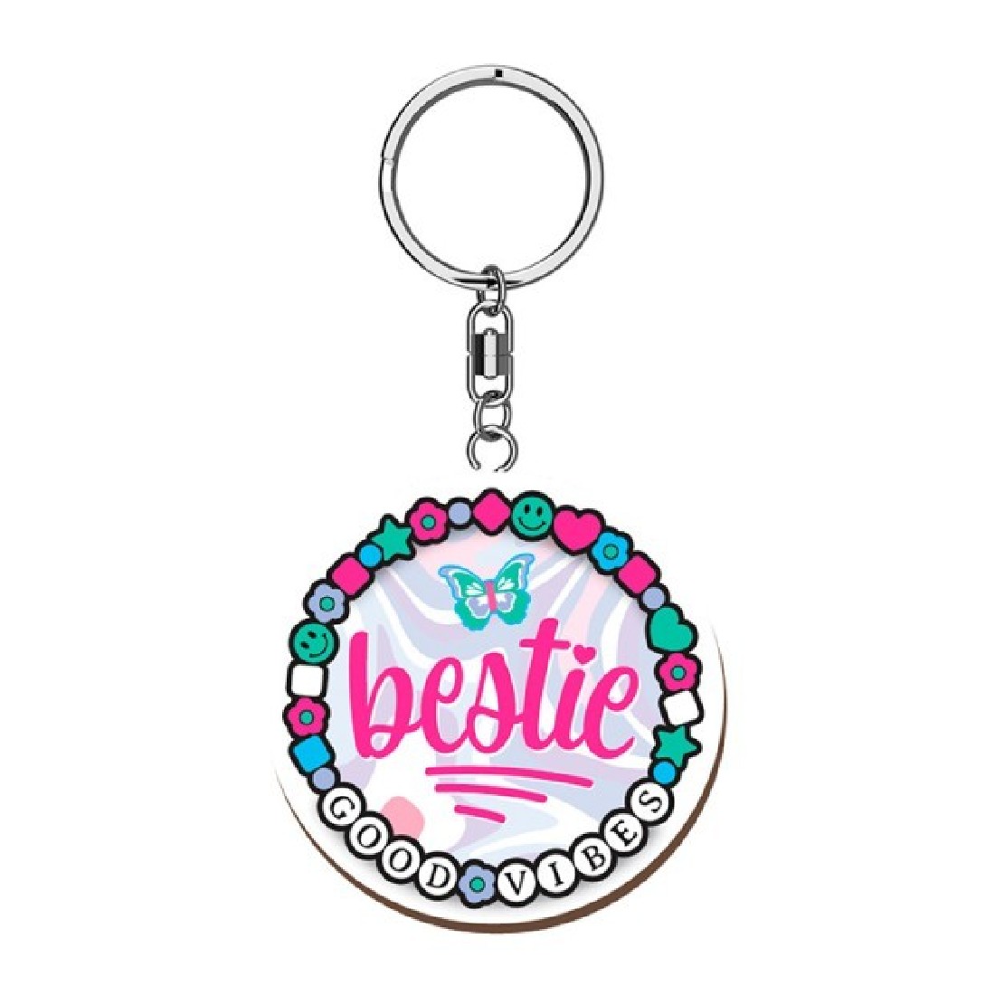 Μπρελόκ ξύλινο Bestie Wooden Keyring K3612 Global Journey Gifts