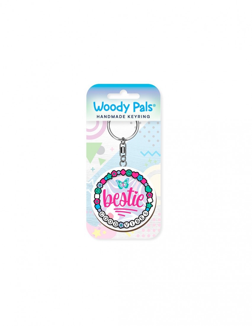 Μπρελόκ ξύλινο Bestie Wooden Keyring K3612 Global Journey Gifts