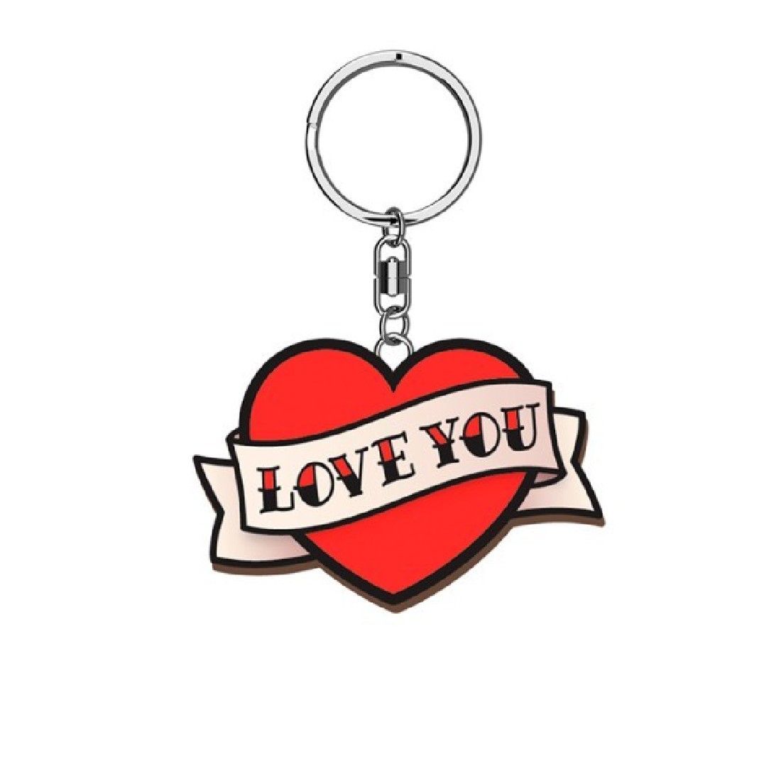 Μπρελόκ ξύλινο Love Tattoo Wooden Keyring K3636 Global Journey Gifts