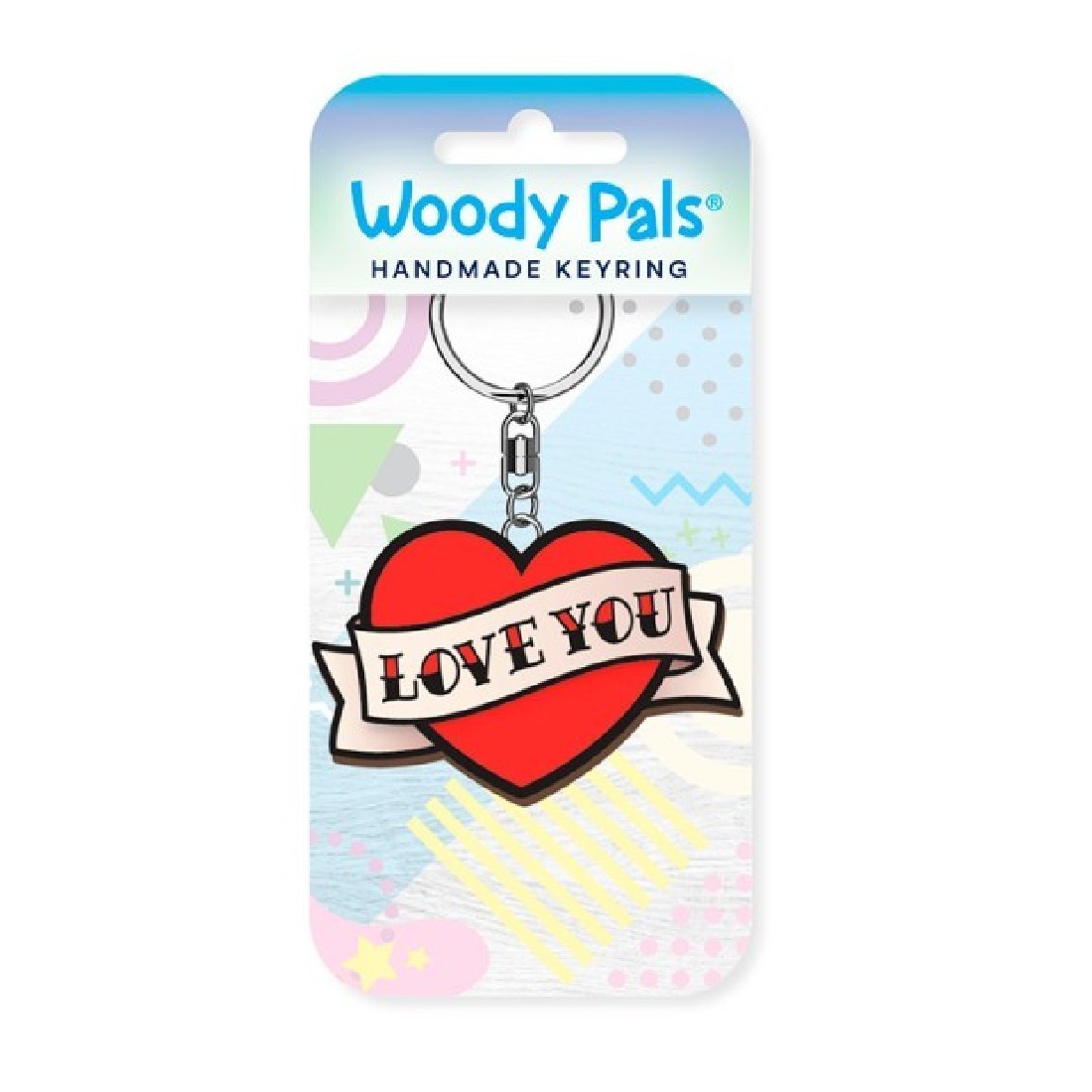Μπρελόκ ξύλινο Love Tattoo Wooden Keyring K3636 Global Journey Gifts