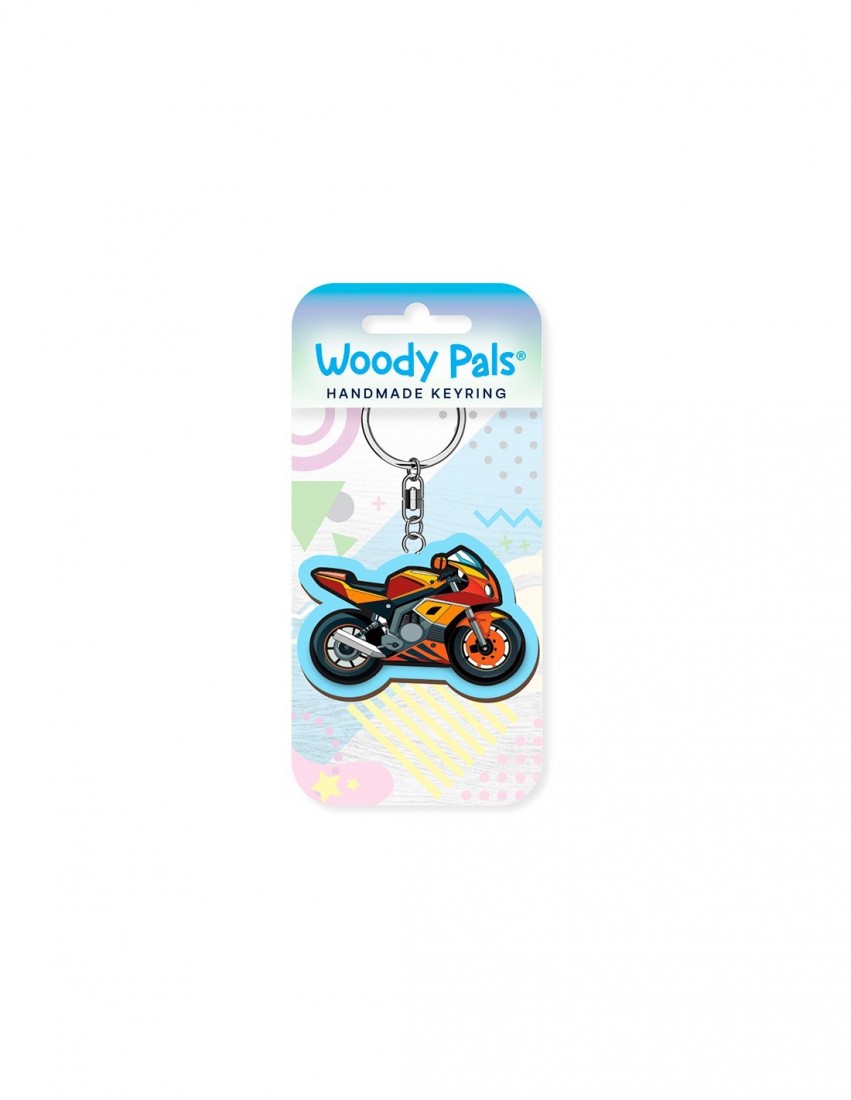 Μπρελόκ ξύλινο Motorcycle Wooden Keyring K3638 Global Journey Gifts