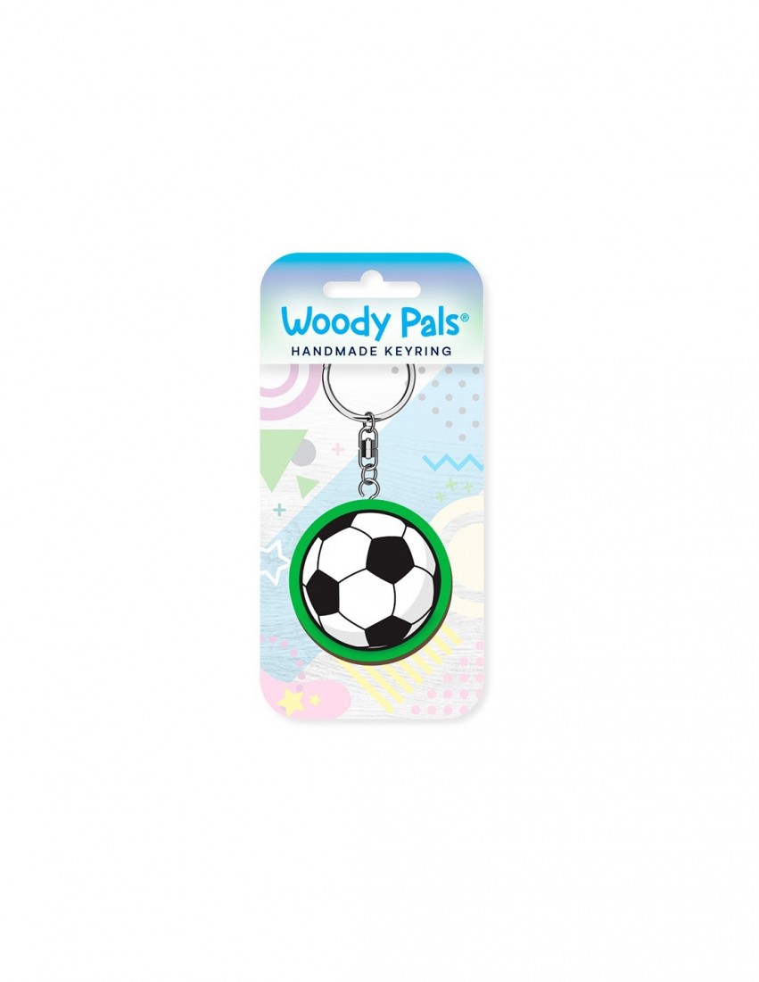 Μπρελόκ ξύλινο Football Wooden Keyring K3626 Global Journey Gifts