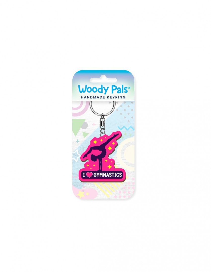 Μπρελόκ ξύλινο Gymnastics Wooden Keyring K3629 Global Journey Gifts
