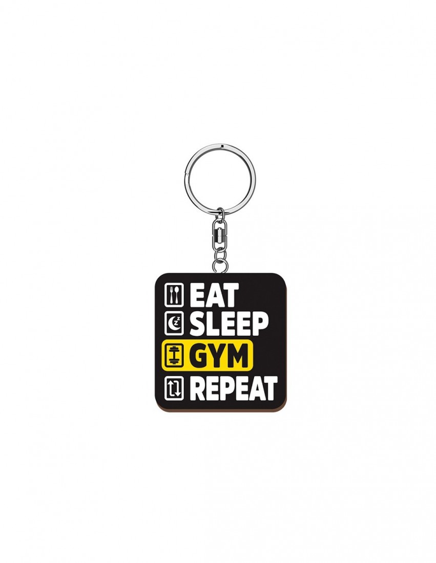 Μπρελόκ ξύλινο Eat Gym Repeat Wooden Keyring K3624 Global Journey Gifts