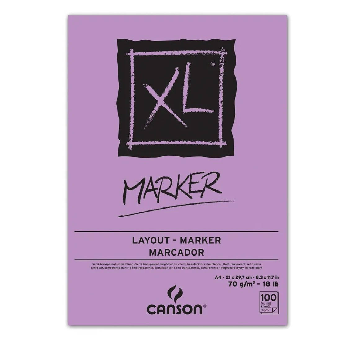 Μπλόκ Canson XL Marker 100Φ. A4 70gr C200297236