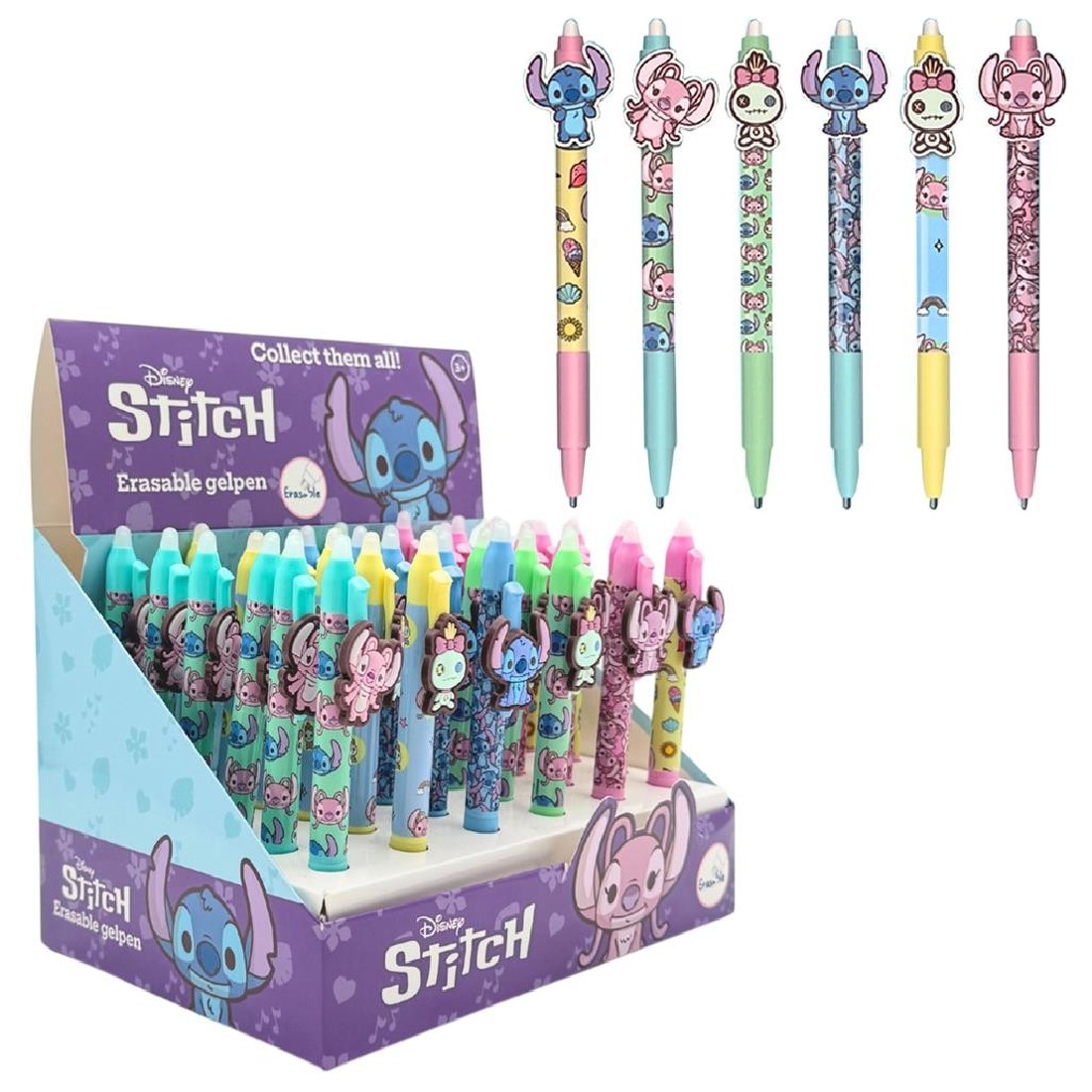 Gelpen Στυλό που Σβήνει με Κλίπ Stitch (6 Σχέδια) ST253247