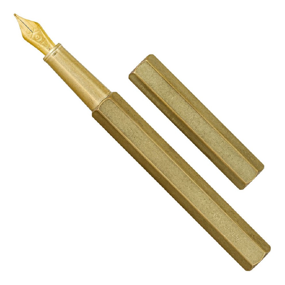 YSTUDIO classic revorve fountain pen brass