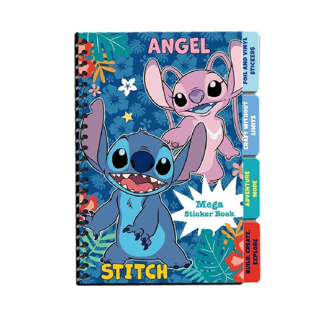 Τετράδιο με αυτοκόλλητα Lilo & Stitch 13,2χ20,3 564653 Diakakis
