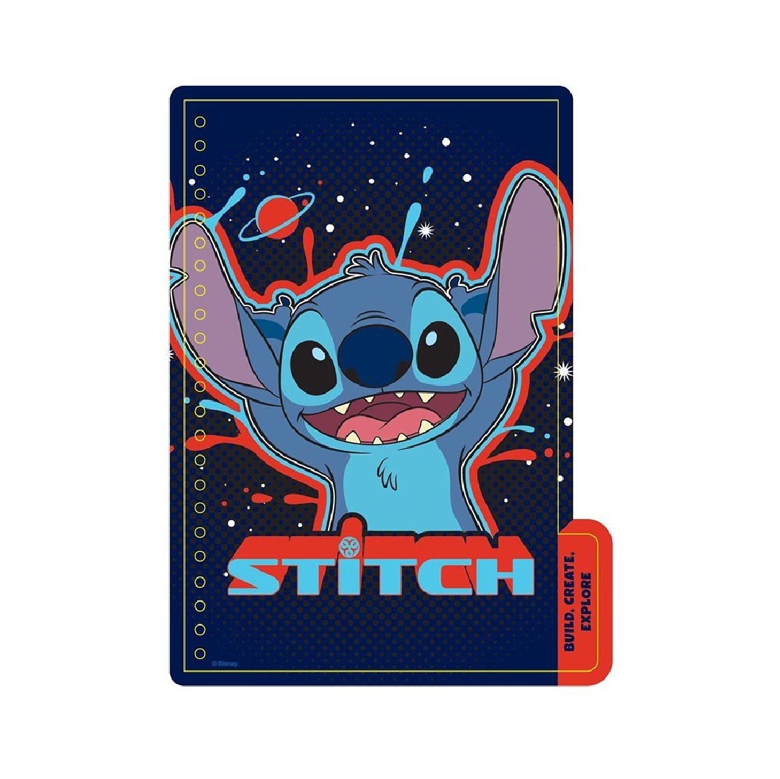 Τετράδιο με αυτοκόλλητα Lilo & Stitch 13,2χ20,3 564653 Diakakis