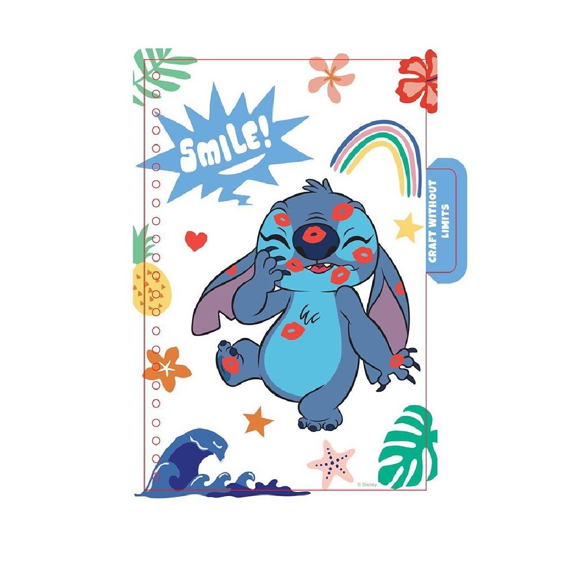 Τετράδιο με αυτοκόλλητα Lilo & Stitch 13,2χ20,3 564653 Diakakis