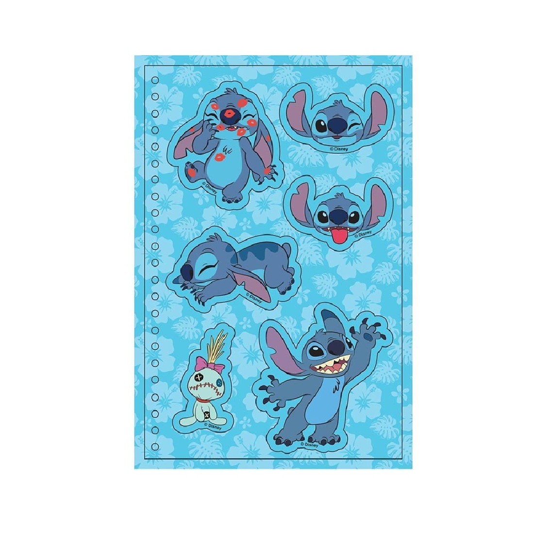 Τετράδιο με αυτοκόλλητα Lilo & Stitch 13,2χ20,3 564653 Diakakis