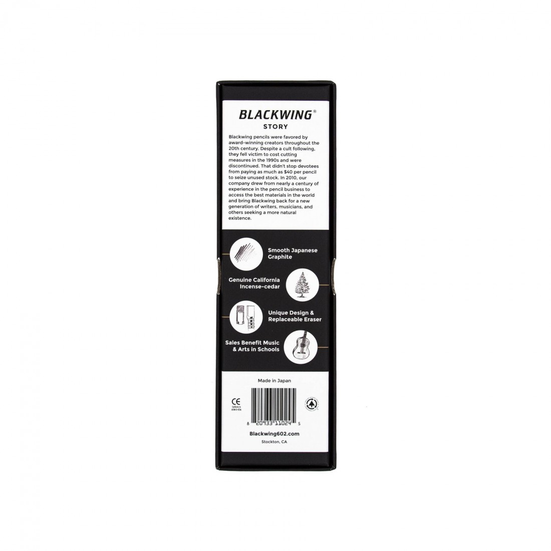 Palomino Blackwing pencils black, soft graphite, (set of 12)