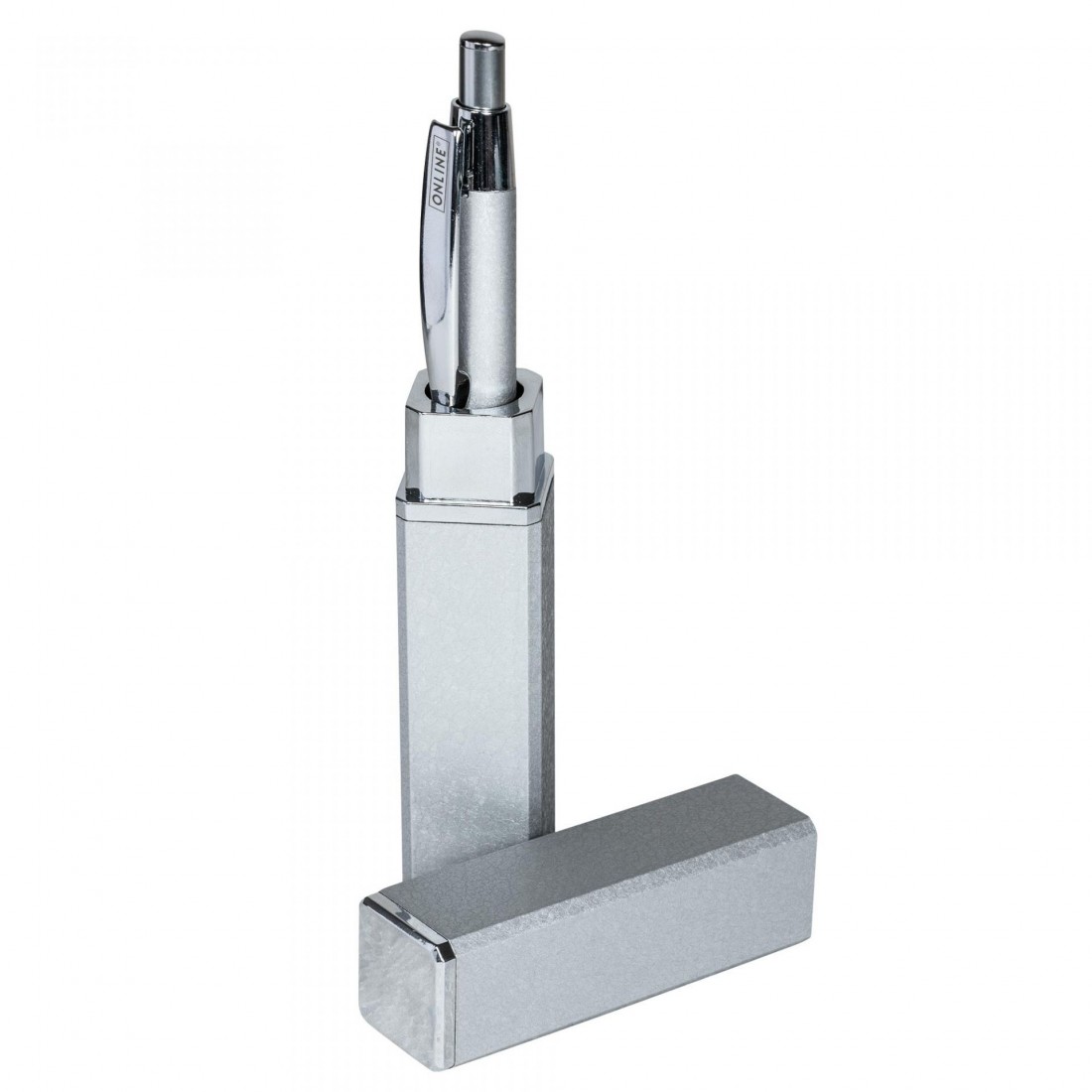 ONLINE Graphite silver ballpen in metal case