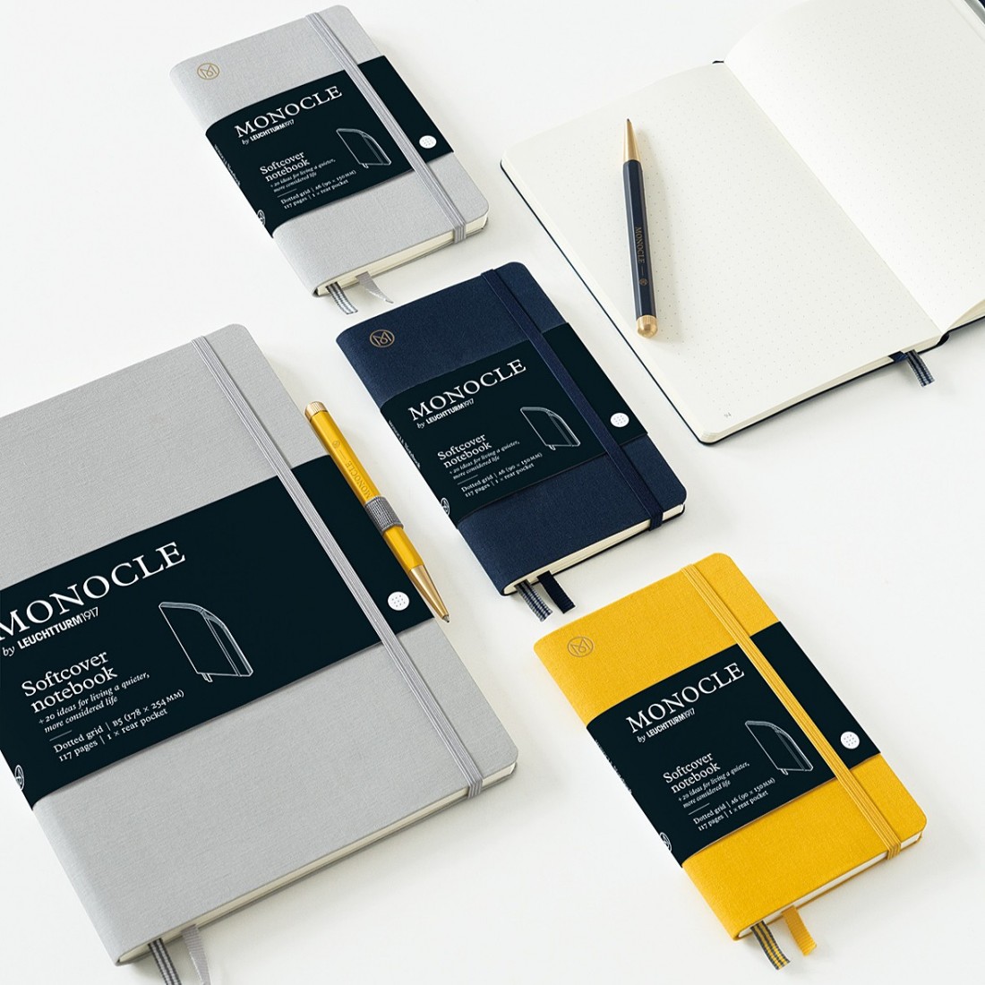 Leuchtturm 1917 hardcover notebook MONOCLE B6 plus Grey