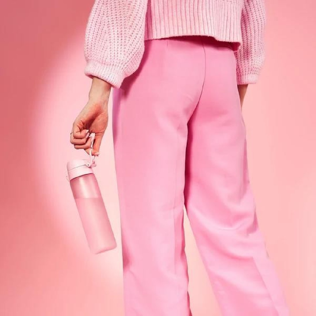 Παγούρι πλαστικό Slim 500ml Rose Quartz ION8