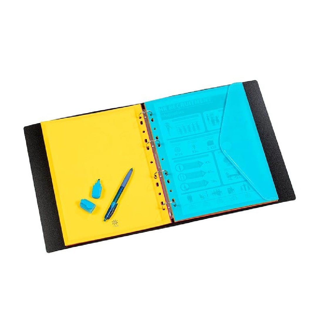 Φάκελοι με τρύπες για Ντοσιέ Α4 Happy Fluo(5τμχ) 152731 VIQUEL