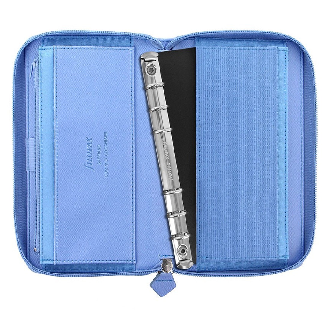 Filofax Organiser Personal Compact Zip Saffiano Vista Blue 022592