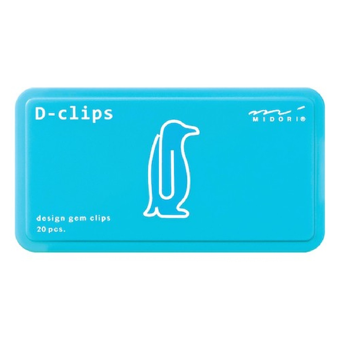 Midori D-clips 43392-006 Penguin Paper Clips (Pack of 20)